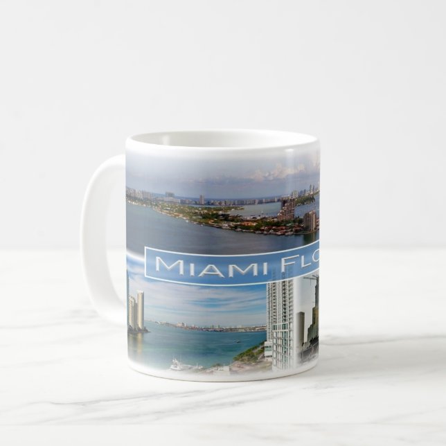 Caneca De Café US Flórida - Miami - (Frente Esquerda)