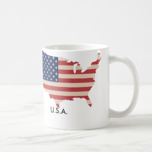 Caneca De Café US Map Mug
