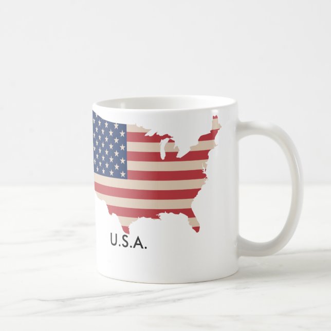Caneca De Café US Map Mug (Direita)