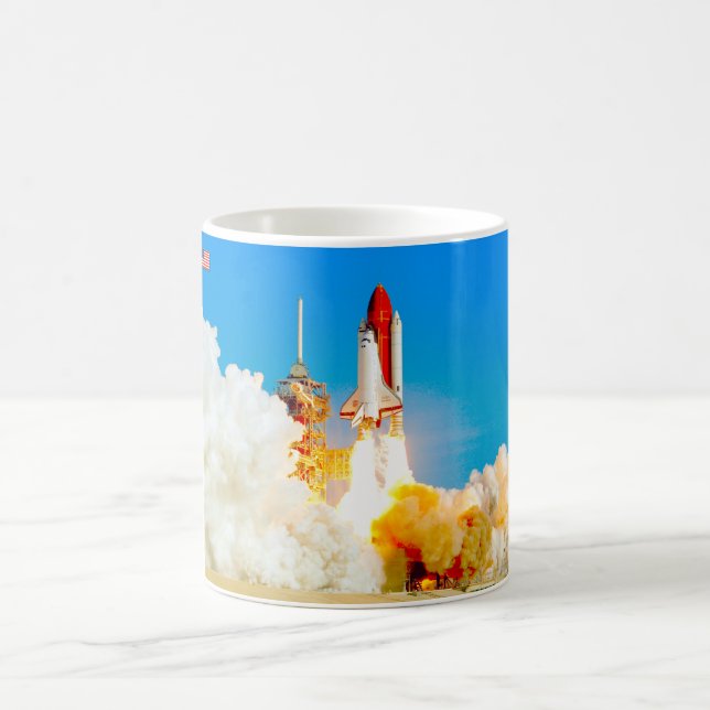CANECA DE CAFÉ US SPACE SHUTTLE 1981-2011 (Centro)