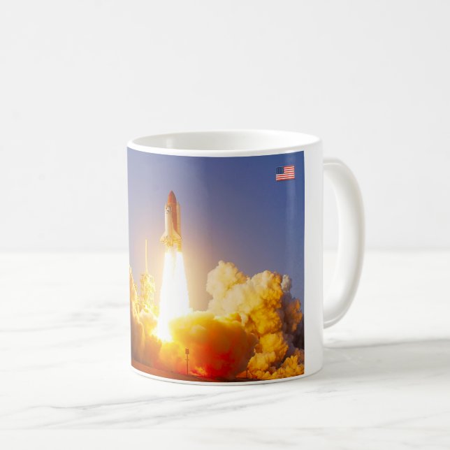 CANECA DE CAFÉ US SPACE SHUTTLE 1981-2011 (Frente Esquerda)