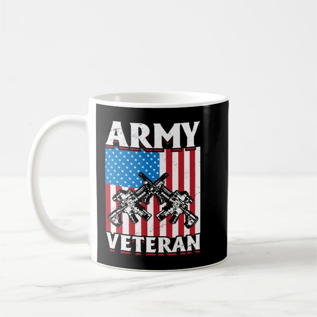 Caneca De Café US Veteran Army veteran 162 (Esquerda)