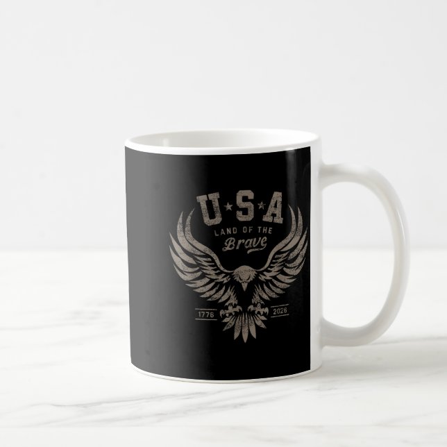 Caneca De Café Usa 1776 2026 Anniversary Steel Gray  (Direita)