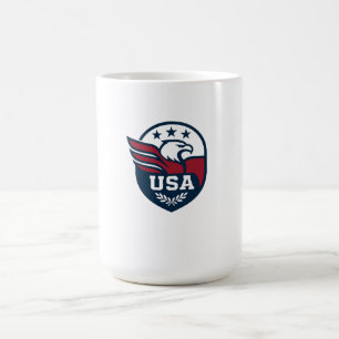 Caneca De Café USA Eagle Crest
