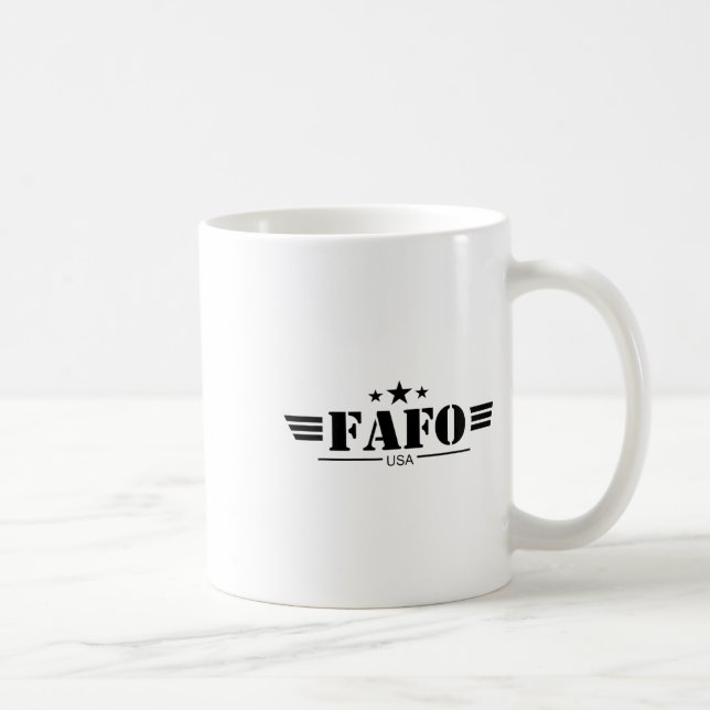 Caneca De Café Usa Fafo  (Direita)