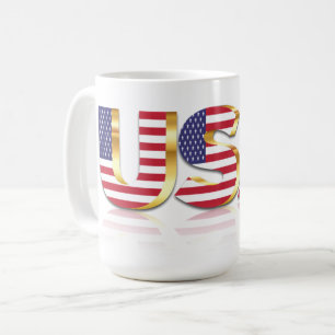 Caneca De Café USA Flag Coffee Mug