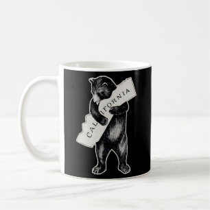 Caneca De Café Usa I Love California Art Retro Cali Bear Hug