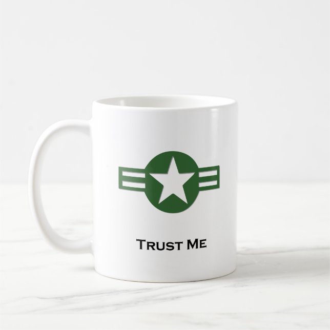 Caneca De Café USA Trust Me Green (Esquerda)