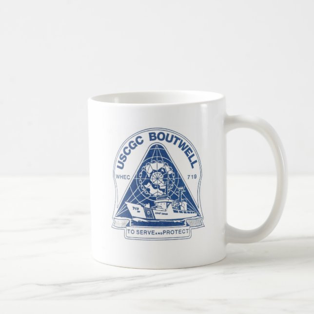 Caneca De Café USCGC Boutwell (WHEC-719) (Direita)