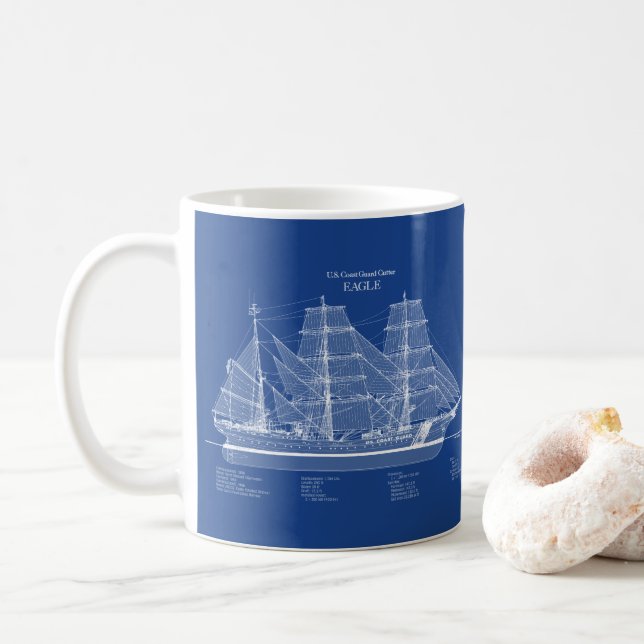 Caneca De Café USCGC Eagle wix-327 – EUA (Com Donut)