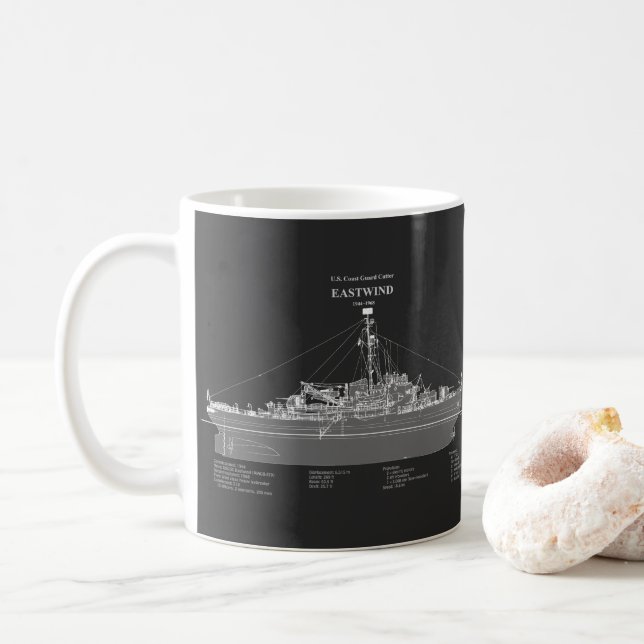 Caneca De Café USCGC Eastwind wagb-279 - PD (Com Donut)