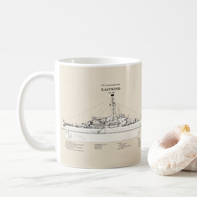 Caneca De Café USCGC Eastwind wagb-279 - SBD (Com Donut)