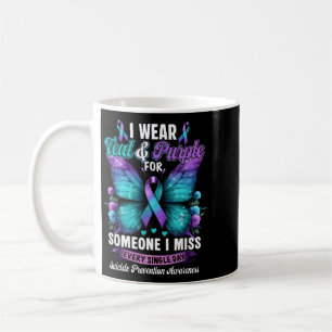 Caneca De Café Use Borboleta de Conscientização sobre Prevenção R