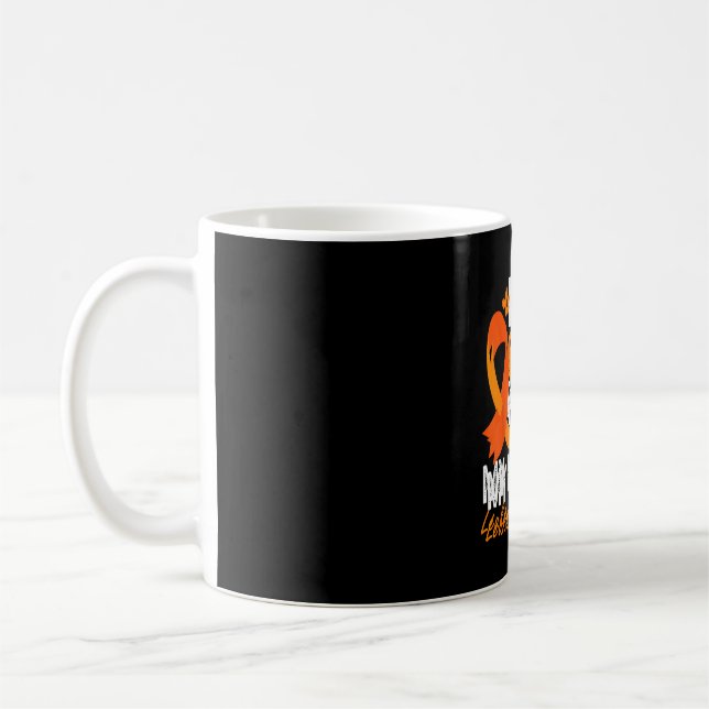 Caneca De Café Use laranja para apoio à conscientização sobre leu (Esquerda)