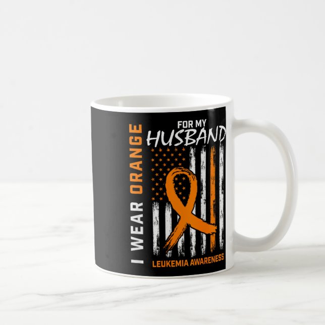 Caneca De Café Use Laranja Para Marido Conscientização sobre Leuc (Direita)