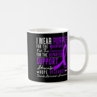 Caneca De Café Use o Roxo Conscientização Alzheimer Demência Doen