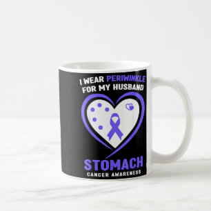 Caneca De Café Use Periwinkle Pelo Câncer de Estômago do Marido