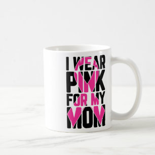 Caneca De Café Use Rosa Para o Suporte à Consciência do Cancro da