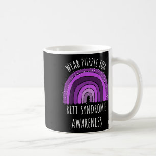 Caneca De Café Use Roxo Pelo Mês de Conscientização da Síndrome d