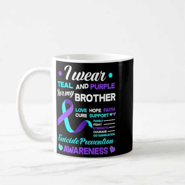 Caneca De Café Use Verde Lilás Para Prevenção ao Irmão (Esquerda)