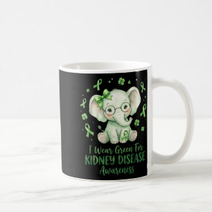 Caneca De Café Use Verde para a Conscientização da Doença Renal F