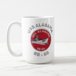 Caneca De Café USS Alabama (BB-60)