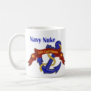 Caneca De Café ~ USS Carl Vinson das armas nucleares do marinho