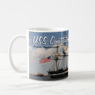 Caneca de café USS Constitution Histórico de Bosto