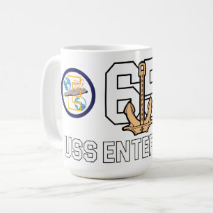 CANECA DE CAFÉ USS ENTERPRISE MUG LEGEND CVN- 65