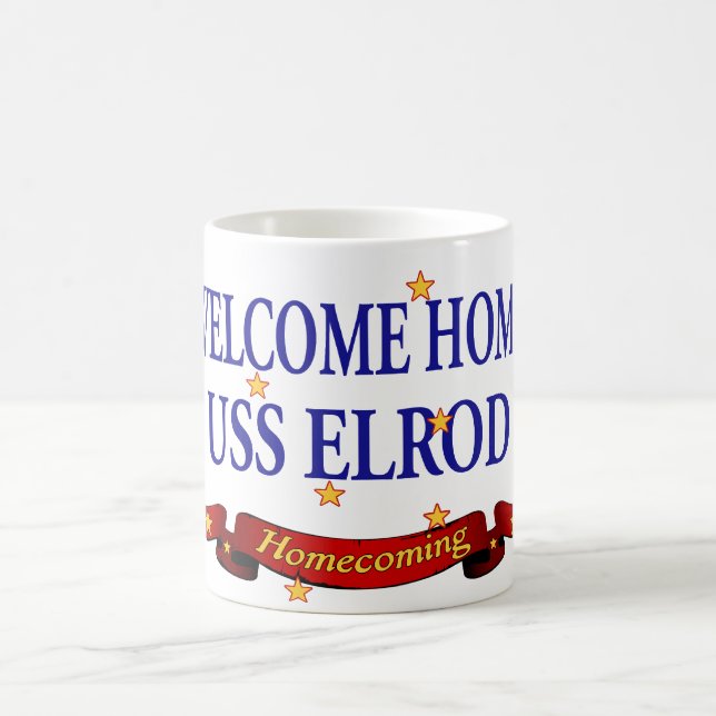 Caneca De Café USS Home bem-vindo Elrod (Centro)