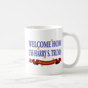 Caneca De Café USS Home bem-vindo Harry S. Truman