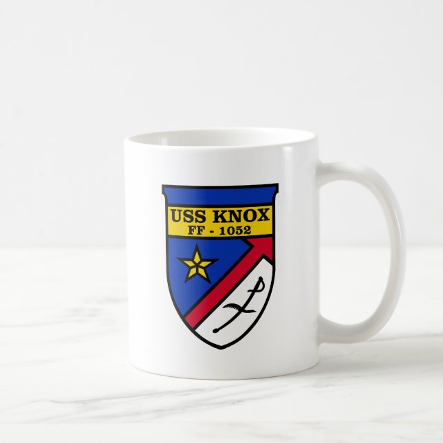 Caneca De Café USS Knox FF-1052 (Direita)