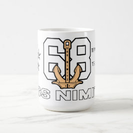 CANECA DE CAFÉ USS NIMITZ 68 ANCHOR MUG