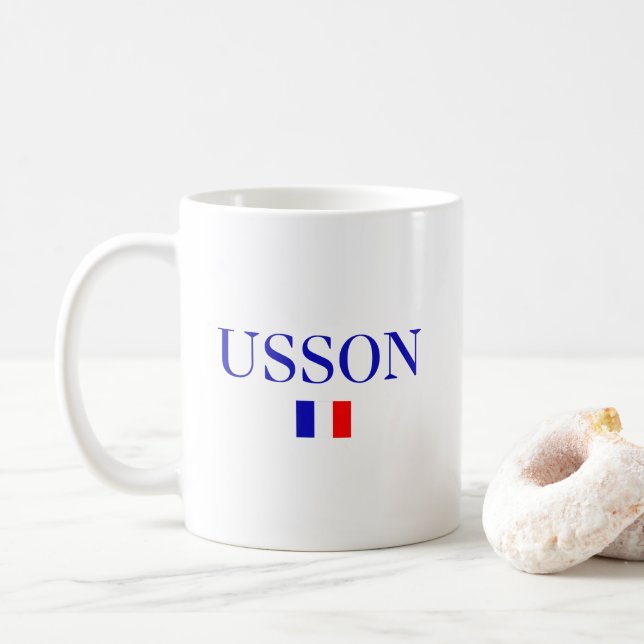 Caneca De Café USSON França (Com Donut)