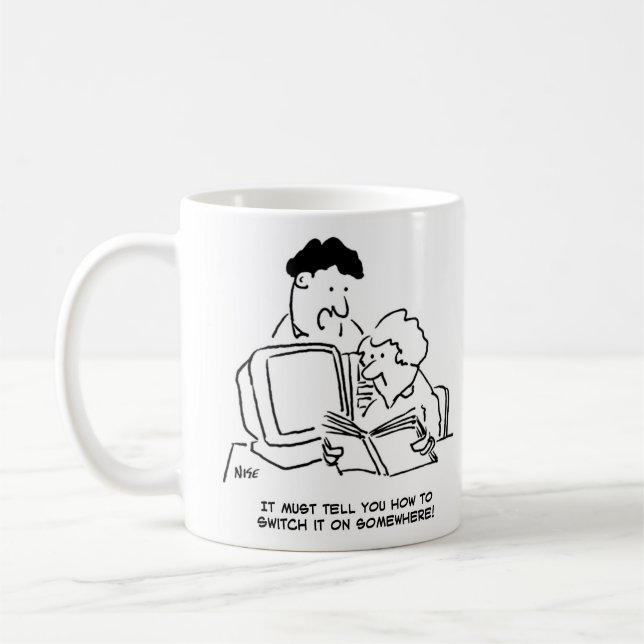 Caneca De Café Usuários de computador inexperientes (Esquerda)