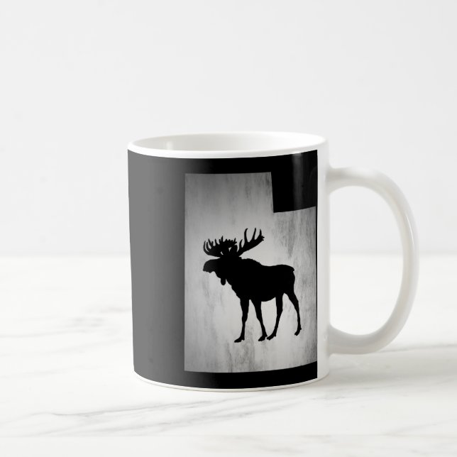 Caneca De Café Utah Moose Hunting (Direita)