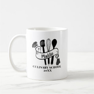 Caneca De Café Utensílio Personalizado de Cozinha Escola de Culin