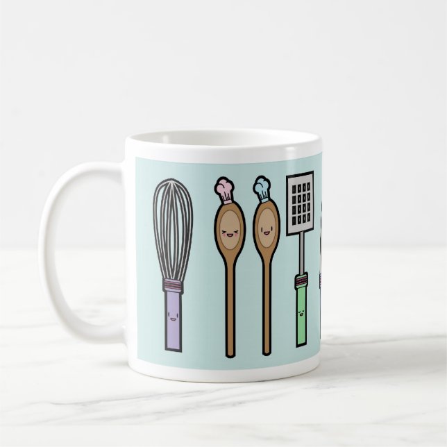 Caneca De Café Utensílios da cozinha de Kawaii (Esquerda)