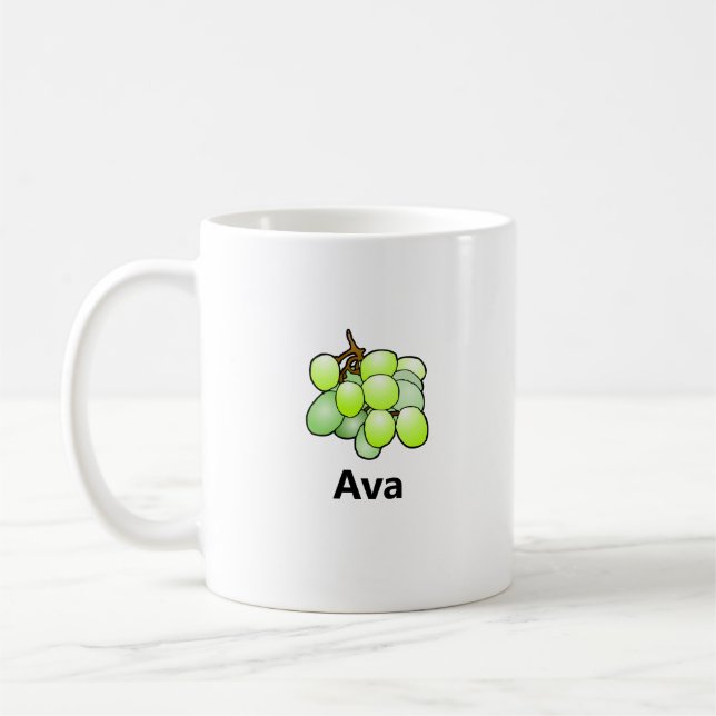 Caneca De Café Uvas Clássicas (Esquerda)