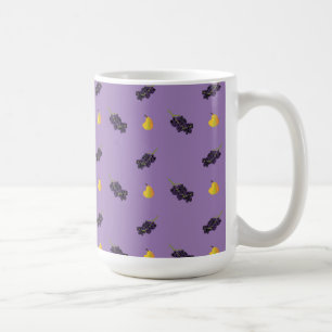 Caneca De Café Uvas e peras para fruta