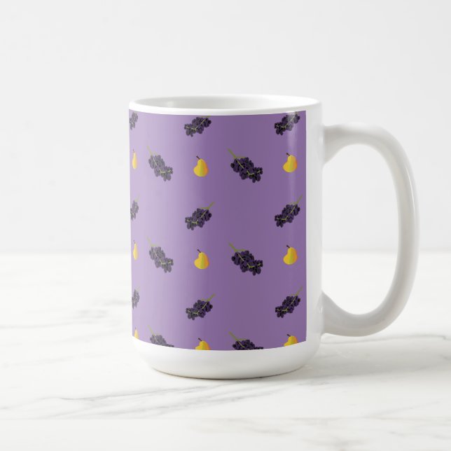 Caneca De Café Uvas e peras para fruta (Direita)