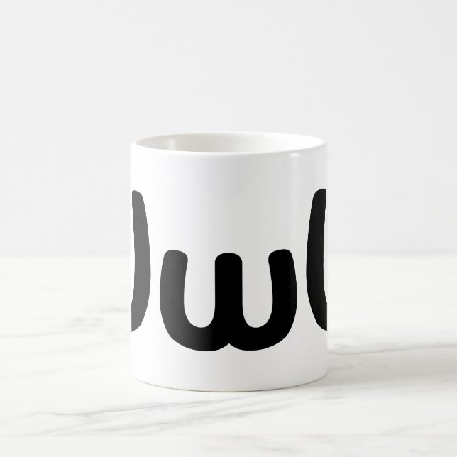 Caneca De Café UwU Anime Happy Emoticon (Centro)