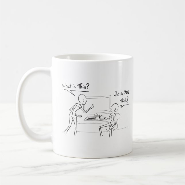 Caneca De Café UX - What do you Think - gastar experiência (Esquerda)