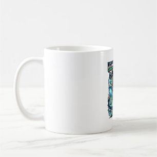 Caneca De Café Uzbekistão Modo Gol Esqueleto Atacante Nações Stre