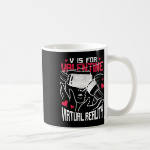 Caneca De Café V É Para Casais De Reality Virtual No Dia Dos Namo
