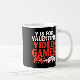 Caneca De Café V É Para Dias de os namorados De Jogadores De Namo