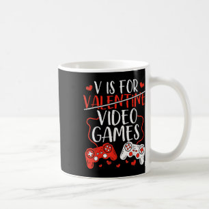 Caneca De Café V é para o Dia dos Namorados de Video Games, Prese