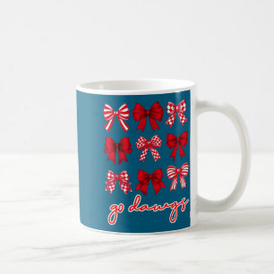 Caneca De Café Vá Bulldogs Laço Coquete Vá Bulldogs Futebol do En