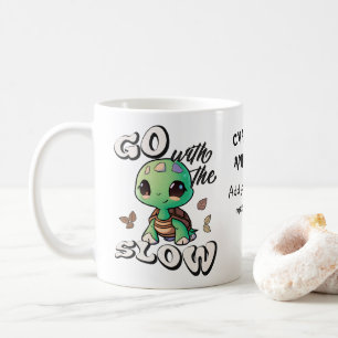 Caneca De Café Vá com o personalizado lento