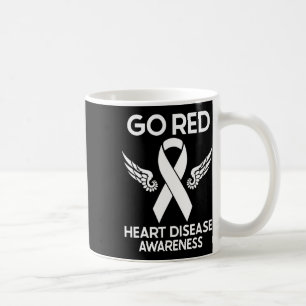 Caneca De Café Vá de Vermelho para a Conscientização sobre Doença